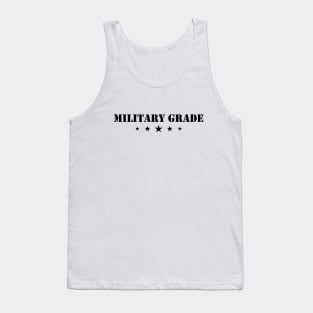 Military Grade Army Black Tank Top